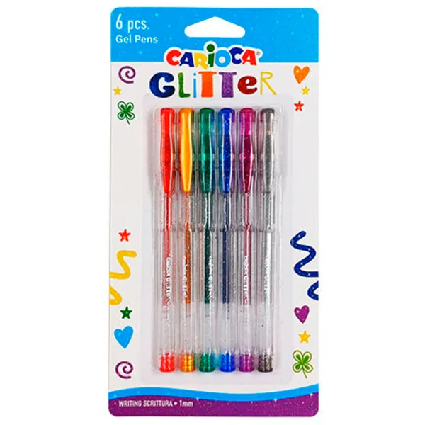 Set pixuri cu gel Carioca Glitter Cantitatea în set - 6 photo 1