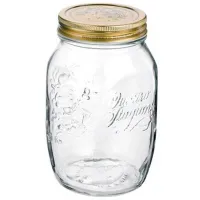 Rezervor de stocare Bormioli Rocco Q.S. 1 l/ Sticlă/ Transparent