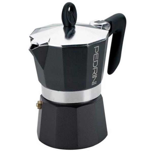 Гейзерная кофеварка Pedrini 25650 0.15л / Алюминий / Antracit photo 1