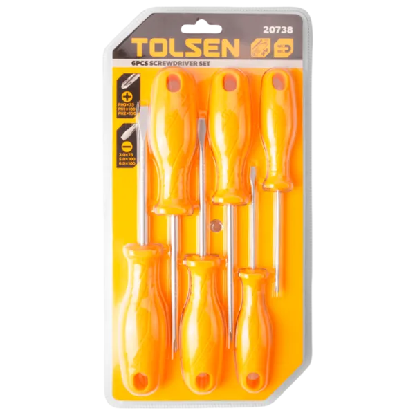 Набор отвёрток Tolsen 20738 Количество в наборе: 6 photo 1