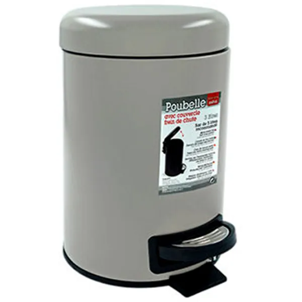 Coș de gunoi Tendance 47241 3 l/ Plastic/ Grey photo 1