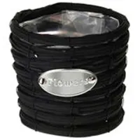 Горшок для цветов ProGarden 50742.2 Черный/ Искусственный ротанг/ На подоконник