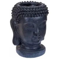 Ghiveci pentru flori ProGarden Buddha Black/ Ceramică/ Pe pervaz