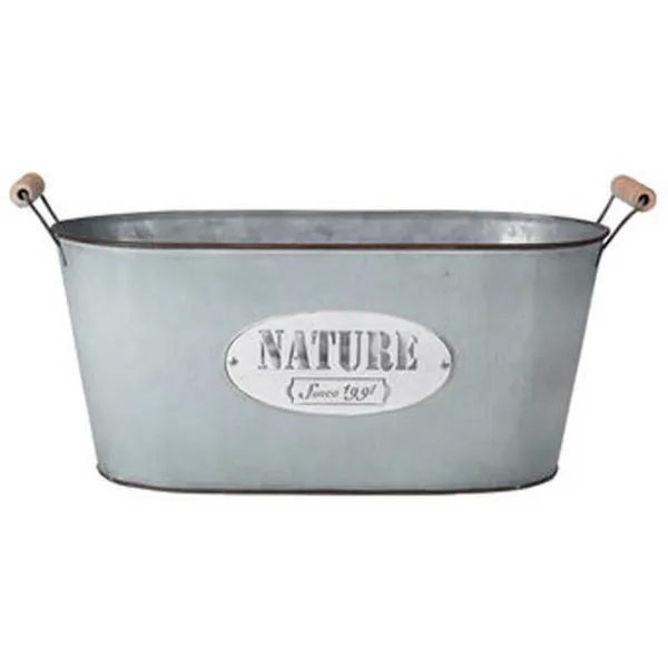 Ghiveci pentru flori Nature 44545 Silver/ Metal/ Pe podea photo 1 Ghiveci pentru flori Nature 44545 Silver/ Metal/ Pe podea photo 1