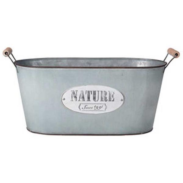 Ghiveci pentru flori Nature 44545 Silver/ Metal/ Pe podea photo 1 Ghiveci pentru flori Nature 44545 Silver/ Metal/ Pe podea photo 1