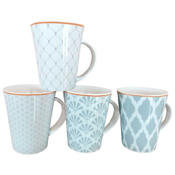 Cană PS Ornament gri 350 ml/ Ceramică/ Multicolor photo 1