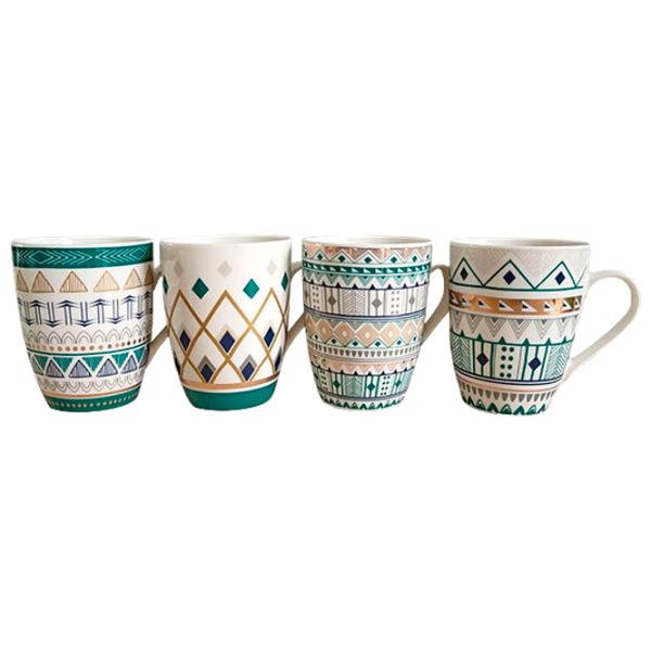 Cană PS Ornament grecesc 320 ml/ Ceramică/ Multicolor photo 1 Cană PS Ornament grecesc 320 ml/ Ceramică/ Multicolor photo 1