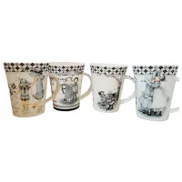 Cană PS Fetițe vesele 320 ml/ Ceramică/ Multicolor
