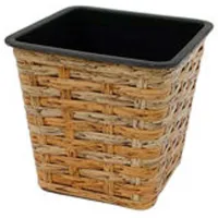 Горшок для цветов ProGarden 27884.2 Коричневый/ Искусственный ротанг/ На подоконник