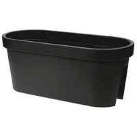 Ghiveci pentru flori ProGarden 16299 Black/ Plastic/ Pe balustradă
