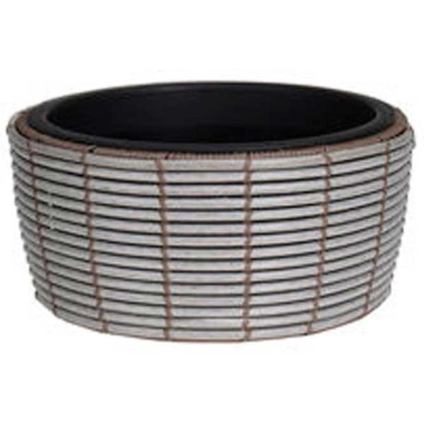 Ghiveci pentru flori H&S 50620.1 Gray/ Rattan artificial/ Pe pervaz photo 1
