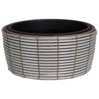 Ghiveci pentru flori H&S 50620.1 Gray/ Rattan artificial/ Pe pervaz