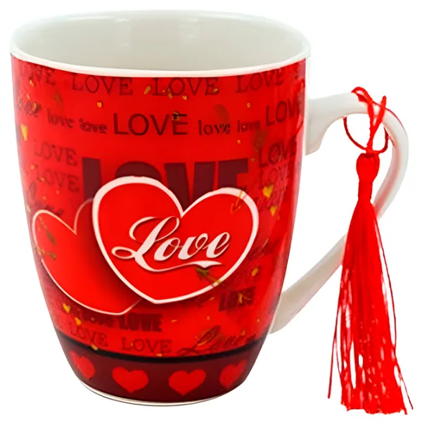 Cană Sf.Valentine Love 380 ml/ Ceramică/ Red photo 1 Cană Sf.Valentine Love 380 ml/ Ceramică/ Red photo 1