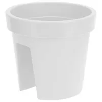 Ghiveci pentru flori ProGarden 50650 White/ Plastic/ Pe balustradă