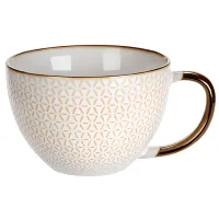 Ceașcă Metallic Glazed Rim 47378 460 ml/ Ceramică/ Multicolor