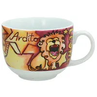 Чашка Tognana Лев 400 мл/ Керамика/ Разноцветный