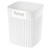 Стакан для зубных щёток Bytplast Econova Velvet Полиуретан/ Белый/ На столе