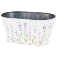 Ghiveci pentru flori ProGarden 46629 Silver/ Metal/ Pe podea