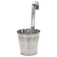 Ghiveci pentru flori ProGarden 40217 Silver/ Metal/ Pe pervaz