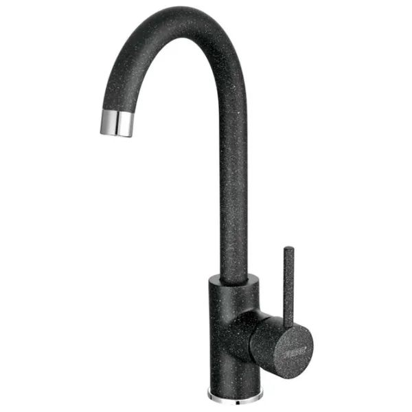 Baterie pentru bucătărie Ferro Freya BFR41B Mono comandă/ pivotantă/ Alamă/ Black photo 1
