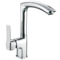 Baterie pentru bucătărie Ferro Florence BFL4VL Mono comandă/ pivotantă/ Alamă/ Crom