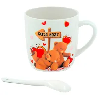 Кружка Sf.Valentine Медвежата 210 мл/ Керамика/ Белый