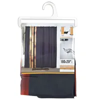 Perdea de duș Tendance Bath Time 200 x 180 cm/ Poliester/ Black