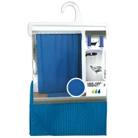 Perdea de duș Tendance Diamond 200 x 180 cm/ Poliester/ Blue