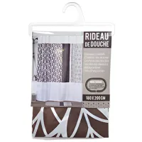 Шторка для ванной Tendance Gatsby 200 x 180 см/ Полиэстер/ Белый