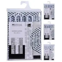 Perdea de duș Bathroom Solutions 42588 200 x 180 cm/ PEVA/ Multicolor