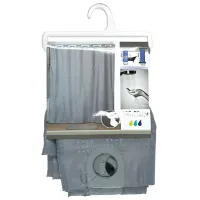 Perdea de duș Tendance Integriranim 200 x 180 cm/ Poliester/ Blue