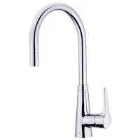 Baterie pentru bucătărie Teka VTK 938 Mono comandă/ pivotantă/ Alamă/ Crom