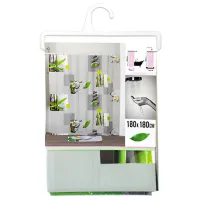 Perdea de duș Tendance Honolulu 180 x 180 cm/ PEVA/ Green