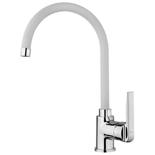 Baterie pentru bucătărie Teka IN 995 FW Mono comandă/ pivotantă/ Alamă/ White photo 1
