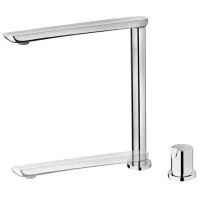 Baterie pentru bucătărie Teka FO 985 Mono comandă/ pivotantă/ Alamă/ Crom