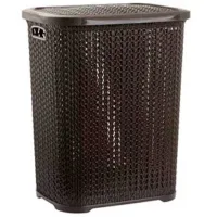 Корзина для белья Magnus S0002 55 л/ Пластик/ Коричневый