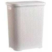 Coș pentru rufe Magnus S0002 55 l/ Plastic/ White