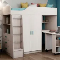 Детская кровать Carpriz 8 Astrid 80 x 200 cm/ ЛДСП/ Белый