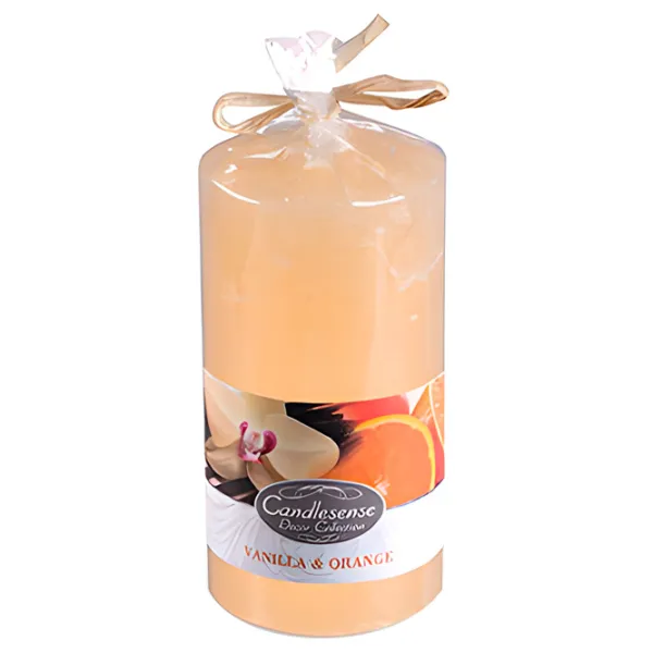 Lumânare Zniczplast Decor 46130 Orange/ Parafină photo 1