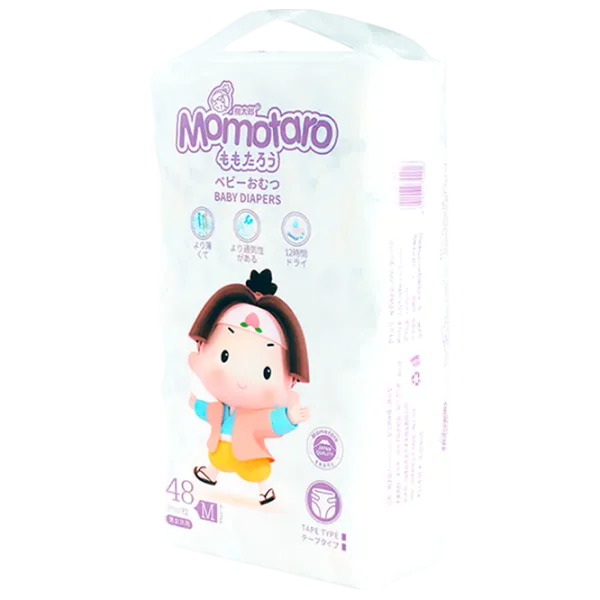 Подгузники для детей Momotaro Baby Diapers M 6 - 11 кг/ 48 шт. photo 1