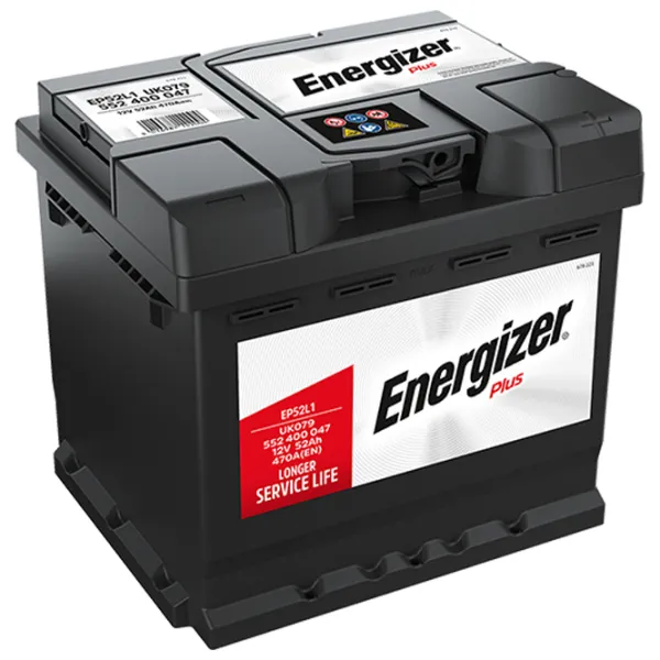 Авто аккумулятор Energizer Plus 470A/ 52 Ач photo 1
