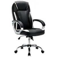 Fotoliu de birou Magnus MC 034 ECO Piele/ Black Beige