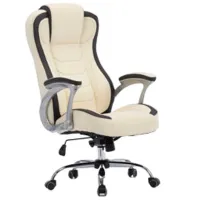 Fotoliu de birou Magnus MC 095 ECO Piele/ Beige Black