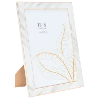 Ramă foto NVT Marmura Plastic/ Pe masă/ Dreptunghiular