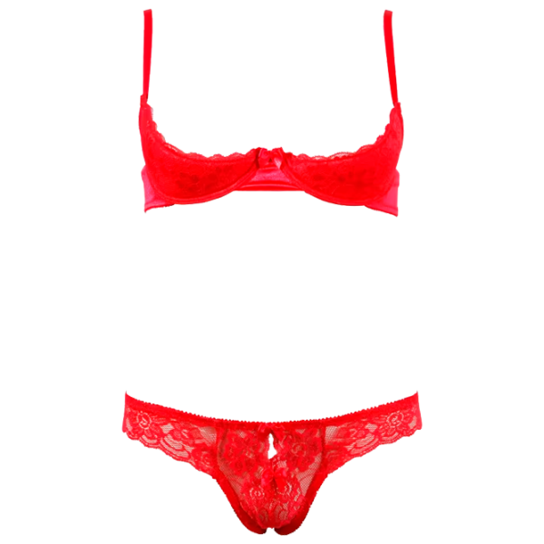 Комплект нижнего белья Cottelli Half-Cup 22201993251 (85B/ L) Красный photo 1 Комплект нижнего белья Cottelli Half-Cup 22201993251 (85B/ L) Красный photo 1
