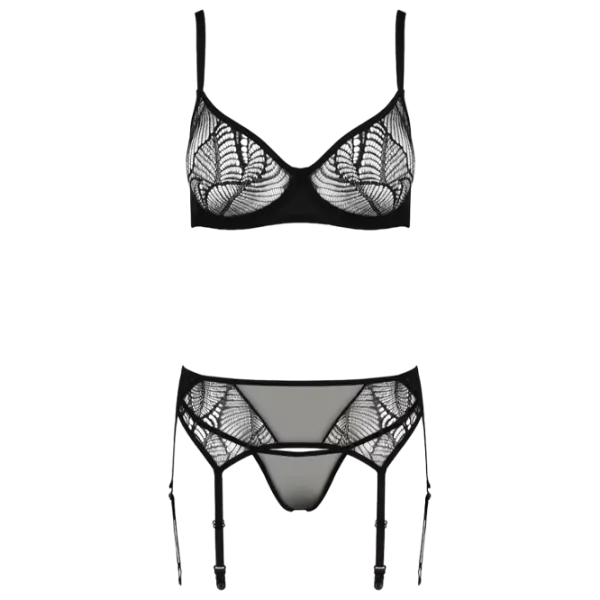 Комплект нижнего белья PASSION Leafa 22141301111 (S/ M) Черный photo 1