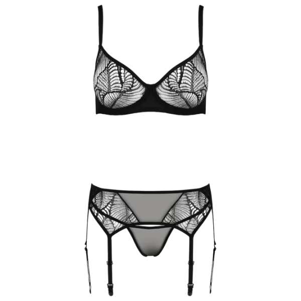 Комплект нижнего белья PASSION Leafa 22141301111 (S/ M) Черный photo 1