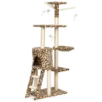 Когтеточка для кошек Modern Home Drapak01 Leo Standar Комплекс/ Напольная/ Желтый