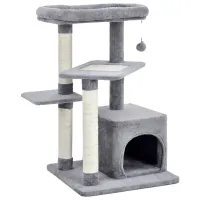 Когтеточка для кошек Costway PS7440GR Комплекс/ Напольная/ Серый