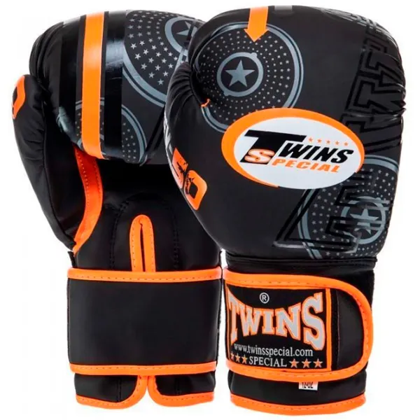 Mănuși de lupte TWINS Mate TW5010 Box/ Adult/ 10 oz/ Orange photo 1